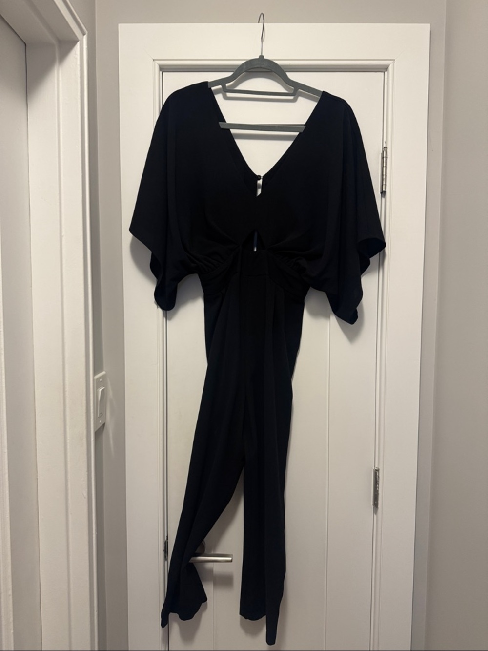 ASOS Black Jumpsuit with Draped Sleeves